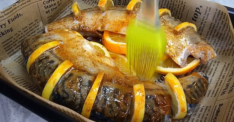 Skumbrė su citrina ir apelsinu, kuri orkaitėje iškepa sultinga ir kvapni net be ilgo marinavimo 1